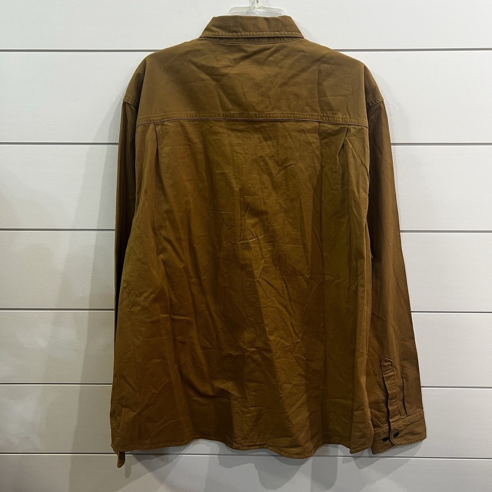 The American Outdoorsman‎ Brown Dijon Button Down Shirt Men's Sz Xxl Stretchy - Picture 4 of 8